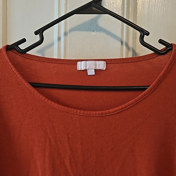 Caramel Long Sleeve Maternity Tee Side Ruching XXL - Picture 4 of 8